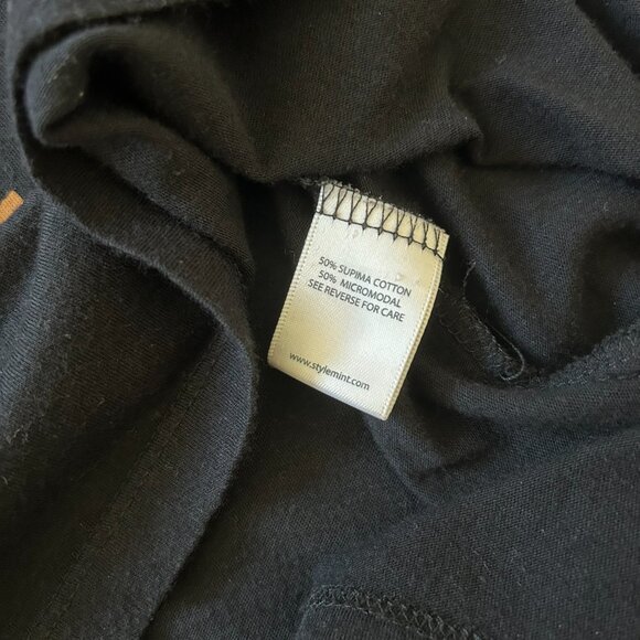 STYLEMINT Black Southwestern Size 2 Medium by Mary Kate & Ashley Olsen Y2K Top - Picture 5 of 6